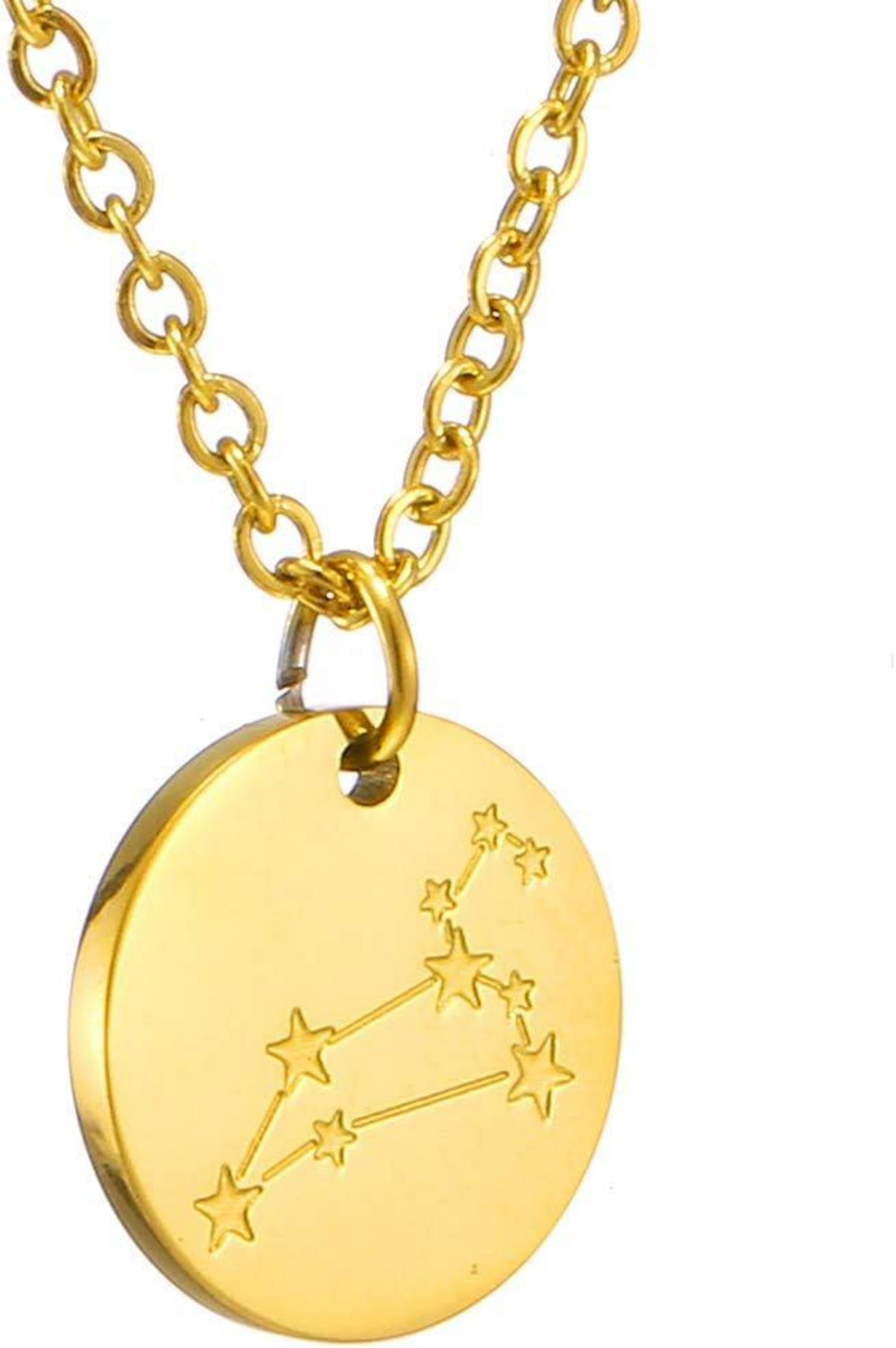 Sternzeichen Kette Gold Edelstahl Horoskop Löwe
