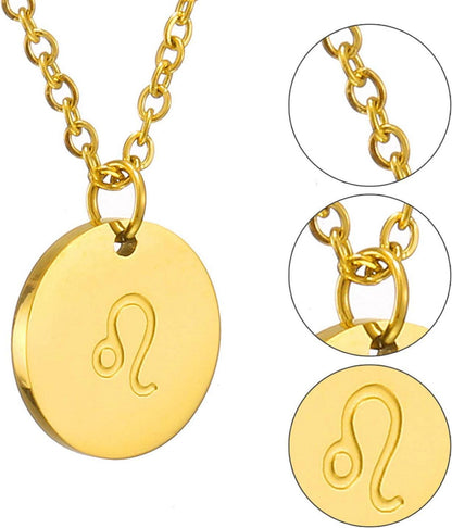 Sternzeichen Halskette Gold Löwe Horoskop Damen Geschenk