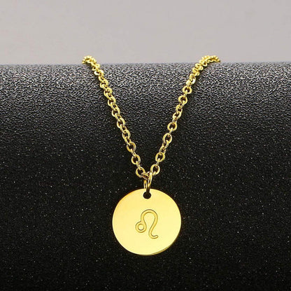 Sternzeichen Kette Gold Löwe AFSTALR Horoskop Damen Mutter Tochter Freundinnen
