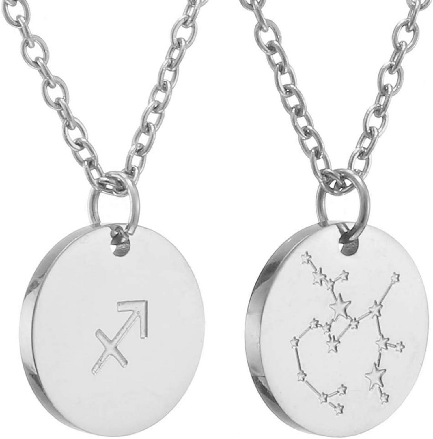 Sternzeichen Kette Gold Silber für Damen Horoskop Geburtstagsgeschenk