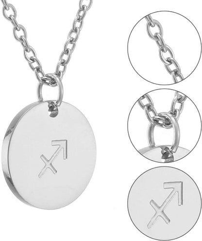Sternzeichen Kette Gold Silber für Damen Horoskop Geburtstagsgeschenk