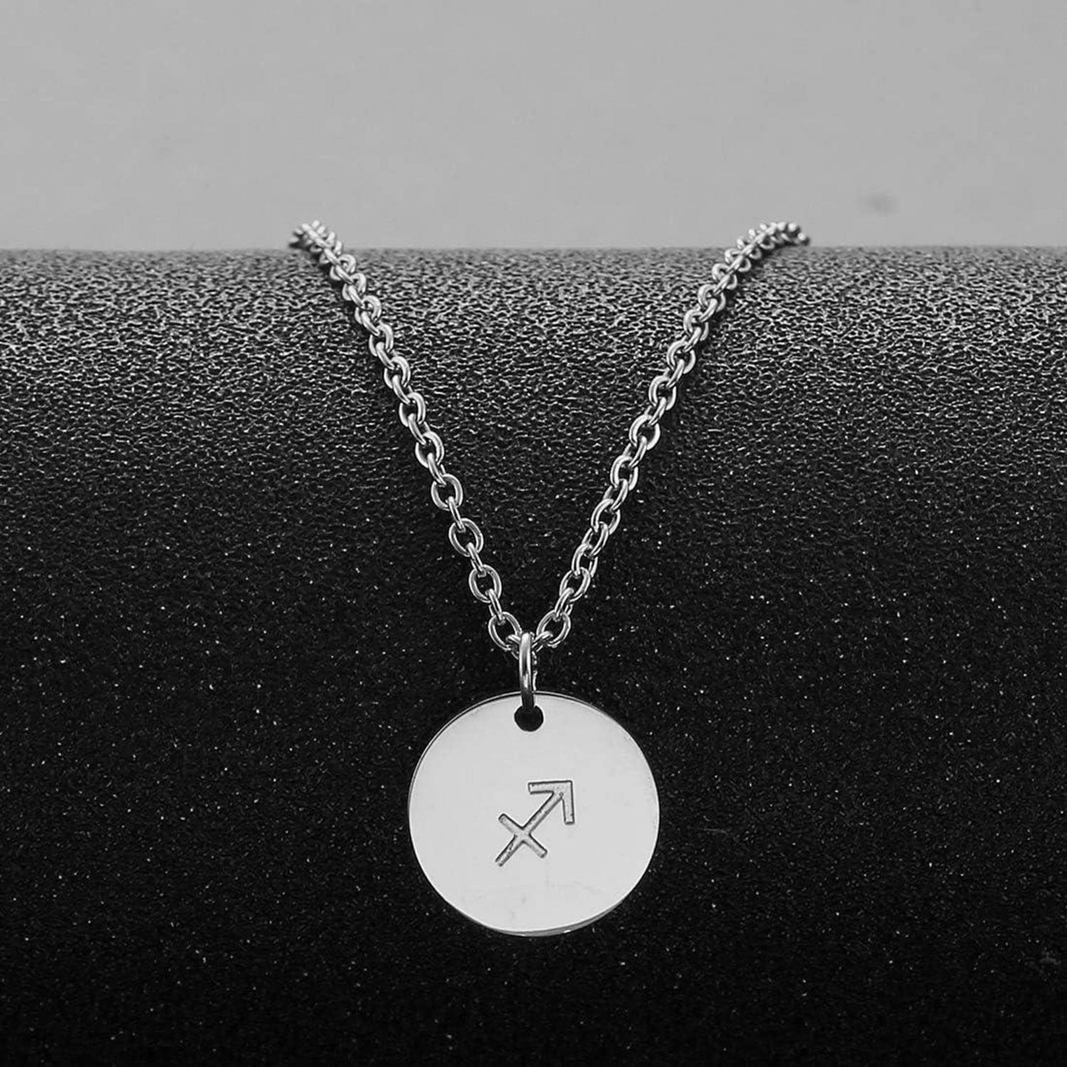 AfSTALR Sternzeichen Kette Silber Schütze Horoskop Mutter Tochter Frauen Geschenk