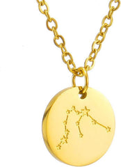 Sternzeichen Kette Gold Horoskop Anhänger Wassermann Damen