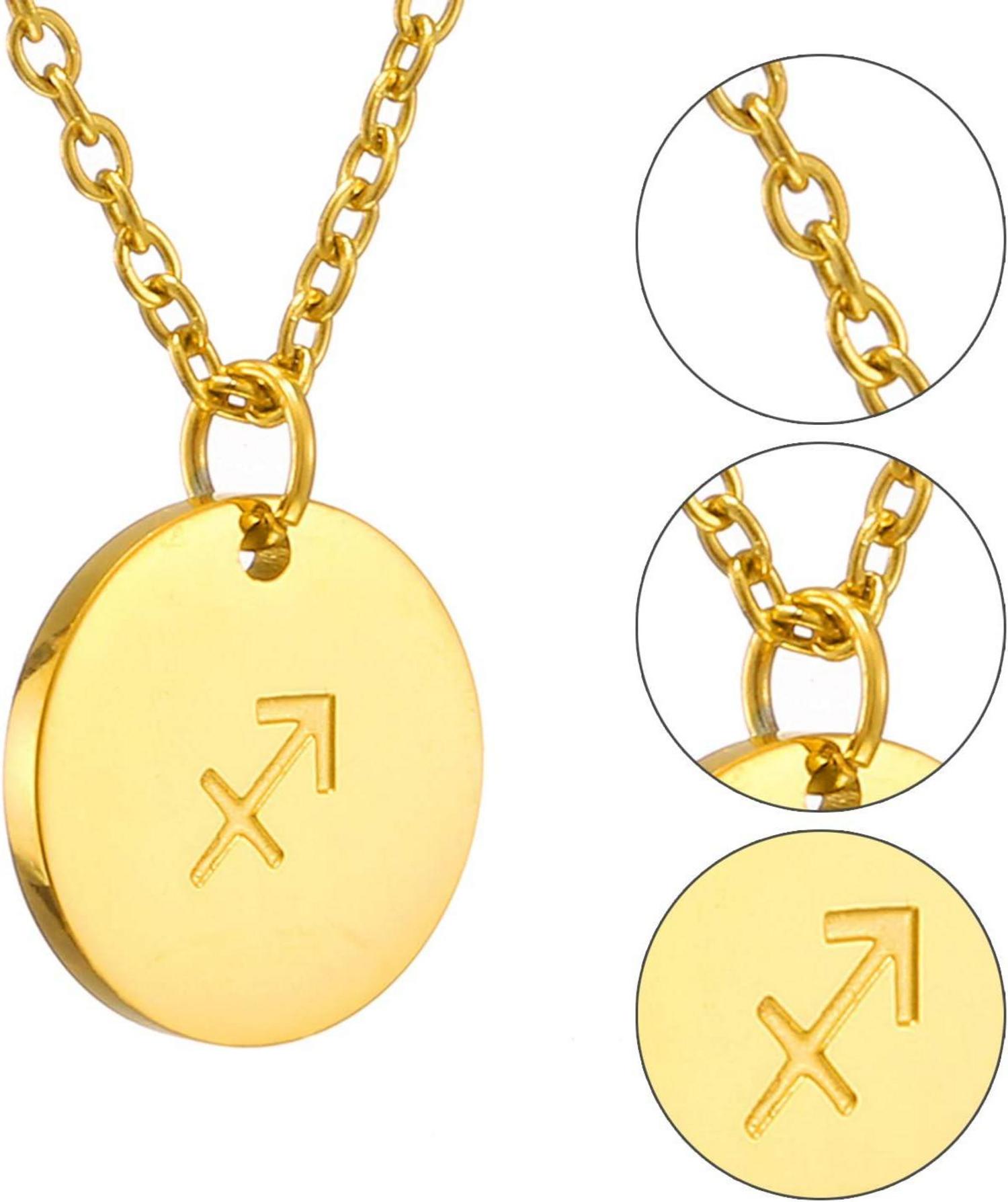 Sternzeichen Kette Gold Schütze AFSTALR Horoskop Mutter Tochter