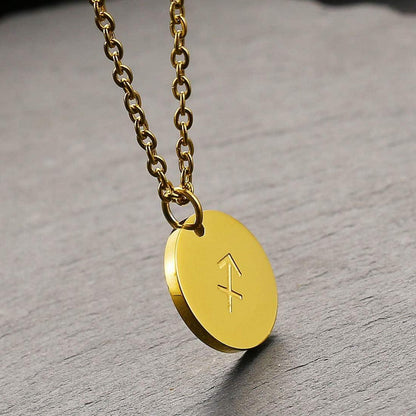 Sternzeichen Kette Gold Schütze Horoskop Anhänger Damen AFSTALR