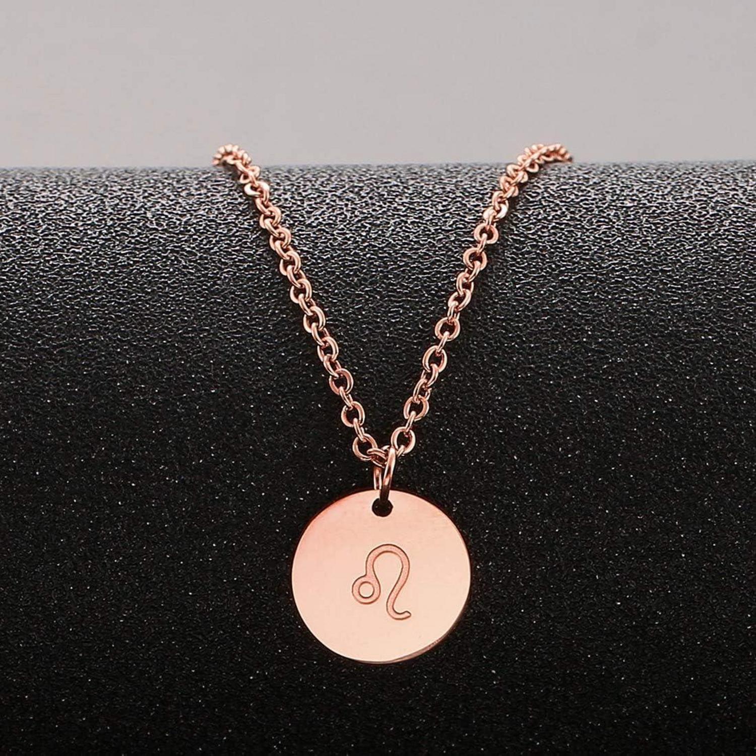 Sternzeichen-Kette Gold Löwe Mutter Tochter Freunde Geschenk