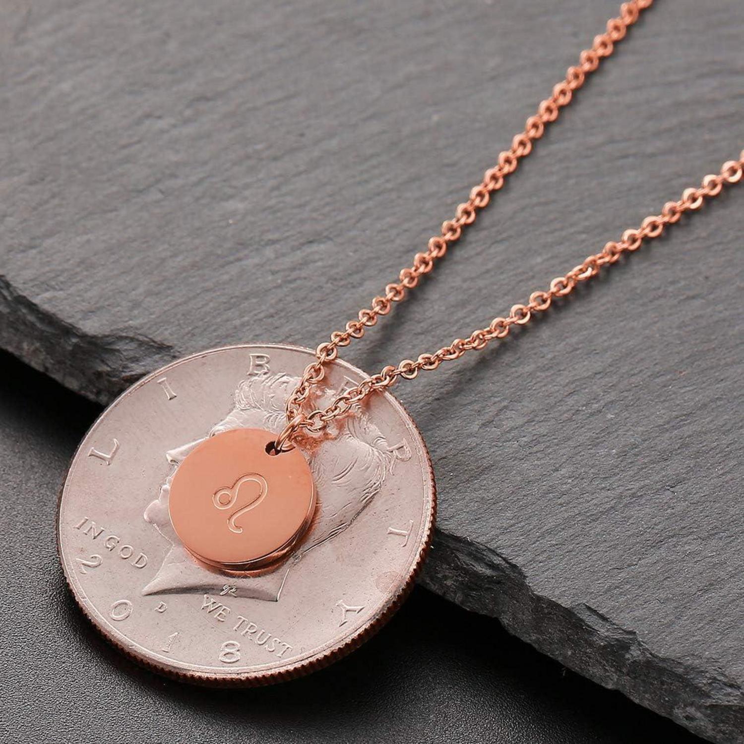 Sternzeichen-Kette Gold Löwe Mutter Tochter Freunde Geschenk