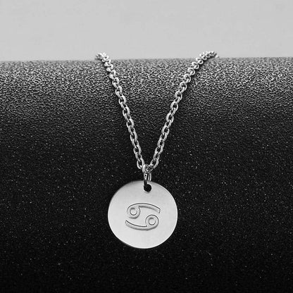 AFSTALR Sternzeichen Kette Gold/Rosegold/Silber für Damen Krebs Horoskop Mutter Tochter Geschenk