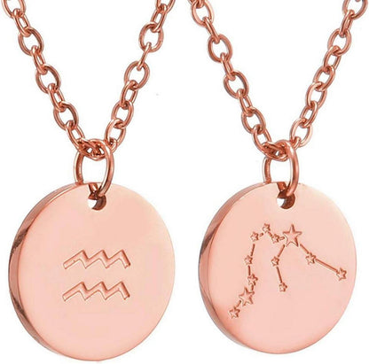 Sternzeichen Kette Gold Roségold Silber Horoskop Mutter Tochter