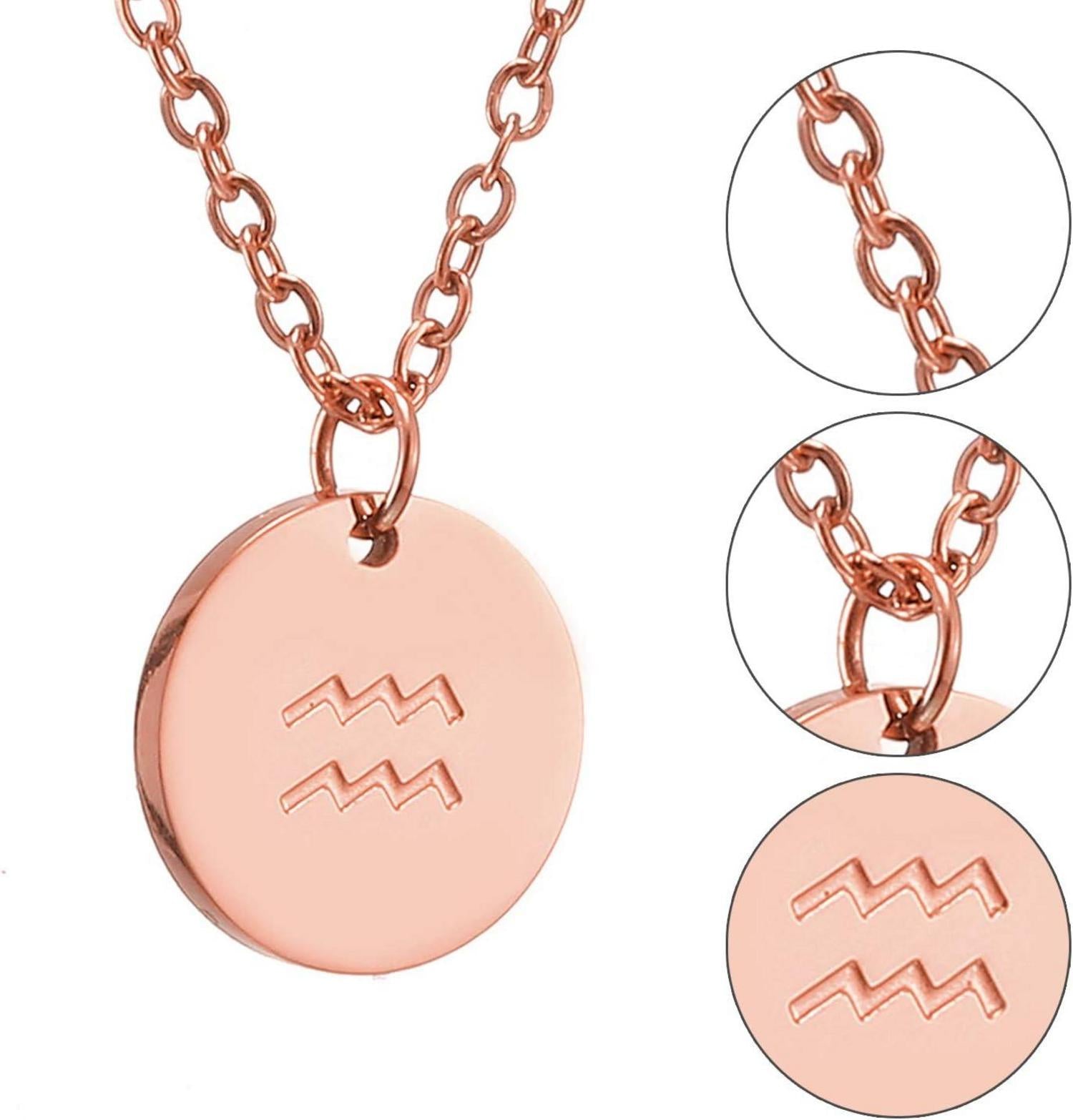 Sternzeichen Kette Gold Roségold Silber Horoskop Mutter Tochter