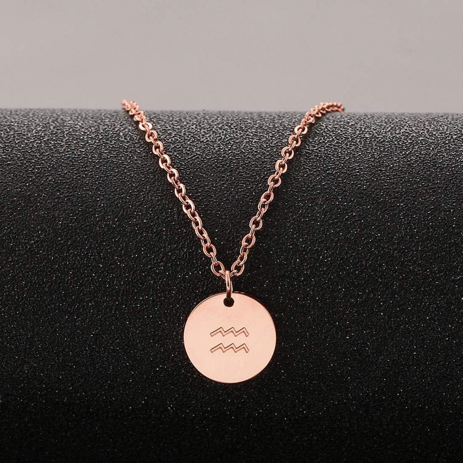 Sternzeichen Kette Gold Wassermann Horoskop Geburtstagsgeschenk