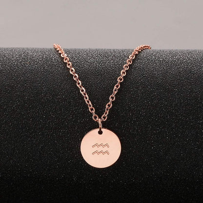 Sternzeichen Kette Gold Wassermann Horoskop Geburtstagsgeschenk