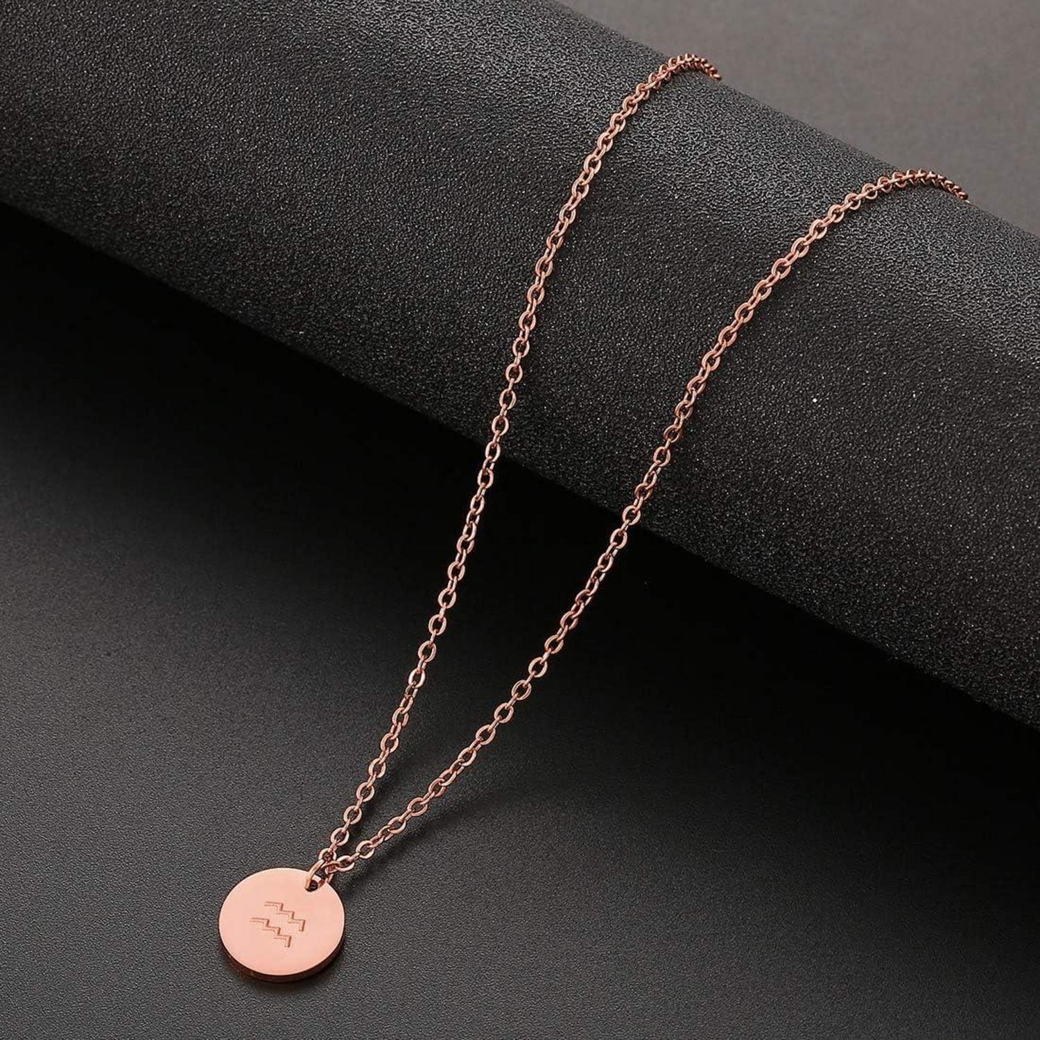 AFSTALR Sternzeichen Kette Gold Horoskop Mutter Tochter Geschenk Waage