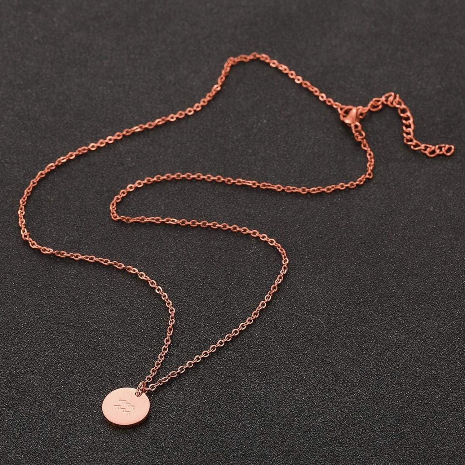 Sternzeichen Kette Gold Wassermann Horoskop Anhänger Damen Rosegold