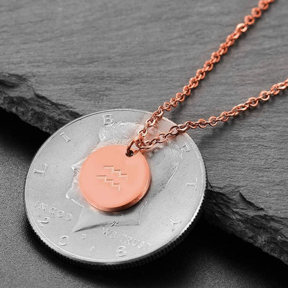 Sternzeichen Kette Gold Wassermann Horoskop Geburtstagsgeschenk