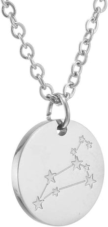 Sternzeichen Kette Löwe Silber Edelstahl Astrologie Anhänger
