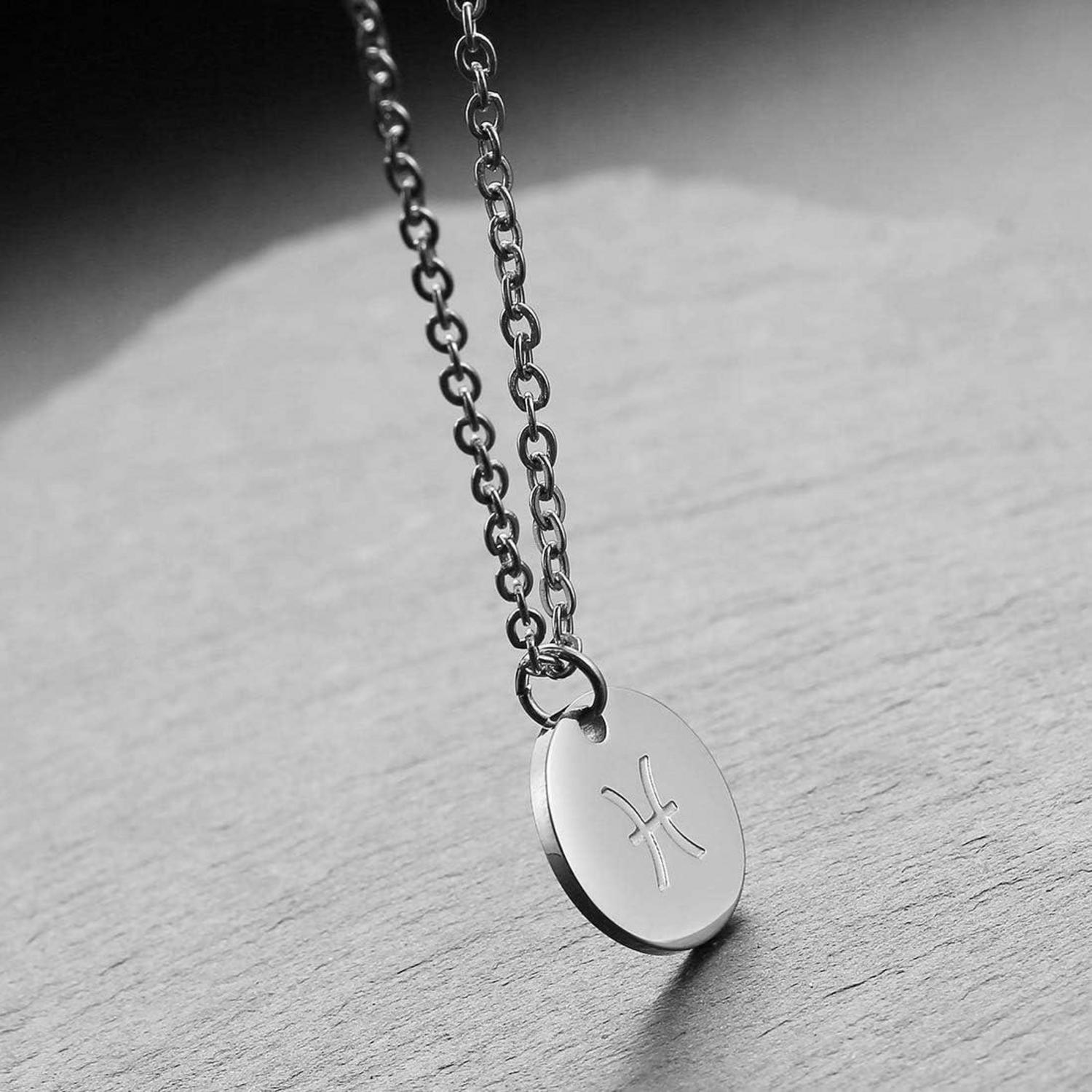 AFSTALR Sternzeichen Kette Gold/Rosegold/Silber Damen Geburtstagsgeschenk
