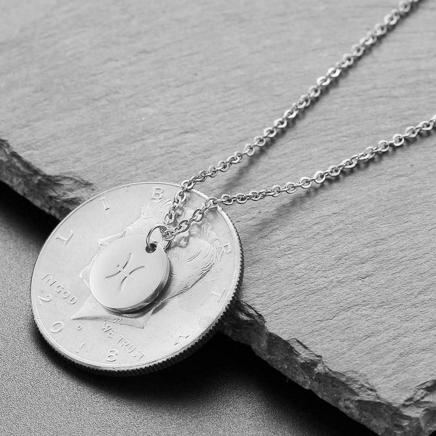 Sternzeichen Kette Gold/Rosegold/Silber für Damen Horoskop Mutter Tochter FreundeyJSCncJFische