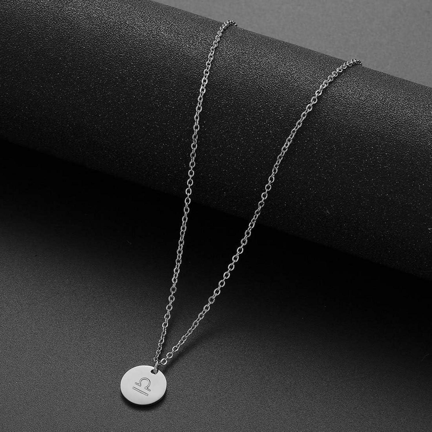 AFSTALR Waage Sternzeichen Kette Gold/Rosegold/Silber Damen Geburtstagsgeschenk