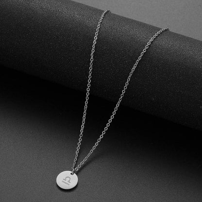 AFSTALR Waage Sternzeichen Kette Gold/Rosegold/Silber Damen Geburtstagsgeschenk