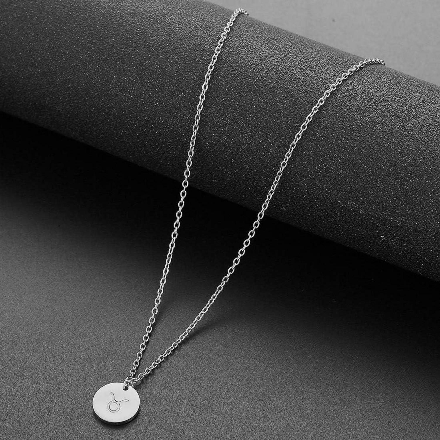 AFSTALR Sternzeichen Kette Silber Stier Horoskop Geburtstagsgeschenk