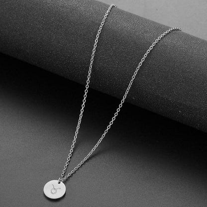 AFSTALR Sternzeichen Kette Silber Stier Horoskop Geburtstagsgeschenk