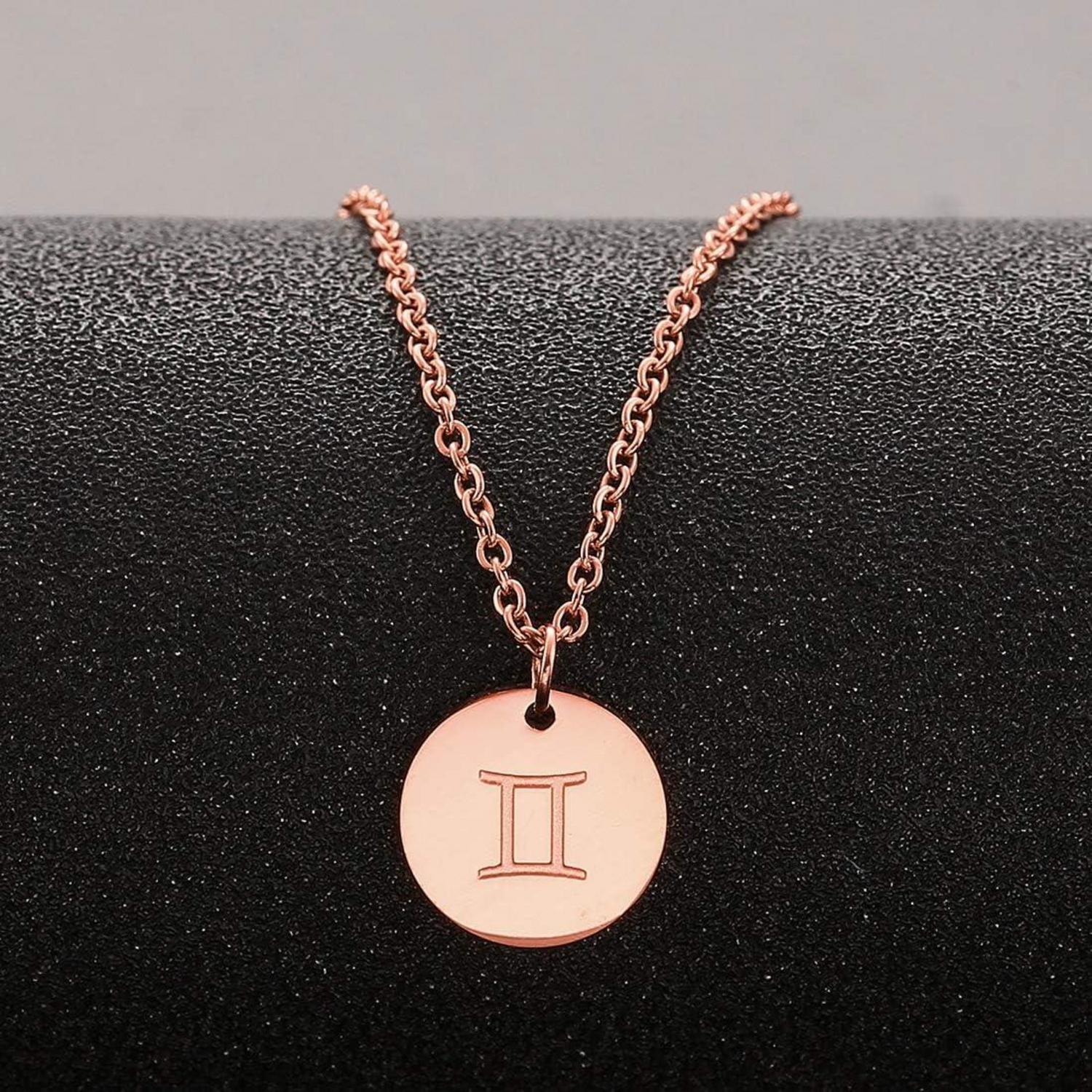 Sternzeichen Kette Gold Zwilling Astrologie Damen Geschenk