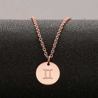Sternzeichen Kette Gold Zwilling Astrologie Damen Geschenk