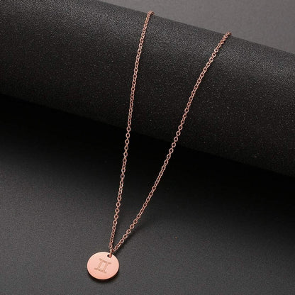 Sternzeichen Kette Zwilling Rosegold Horoskop Damen Mutter Tochter Gold