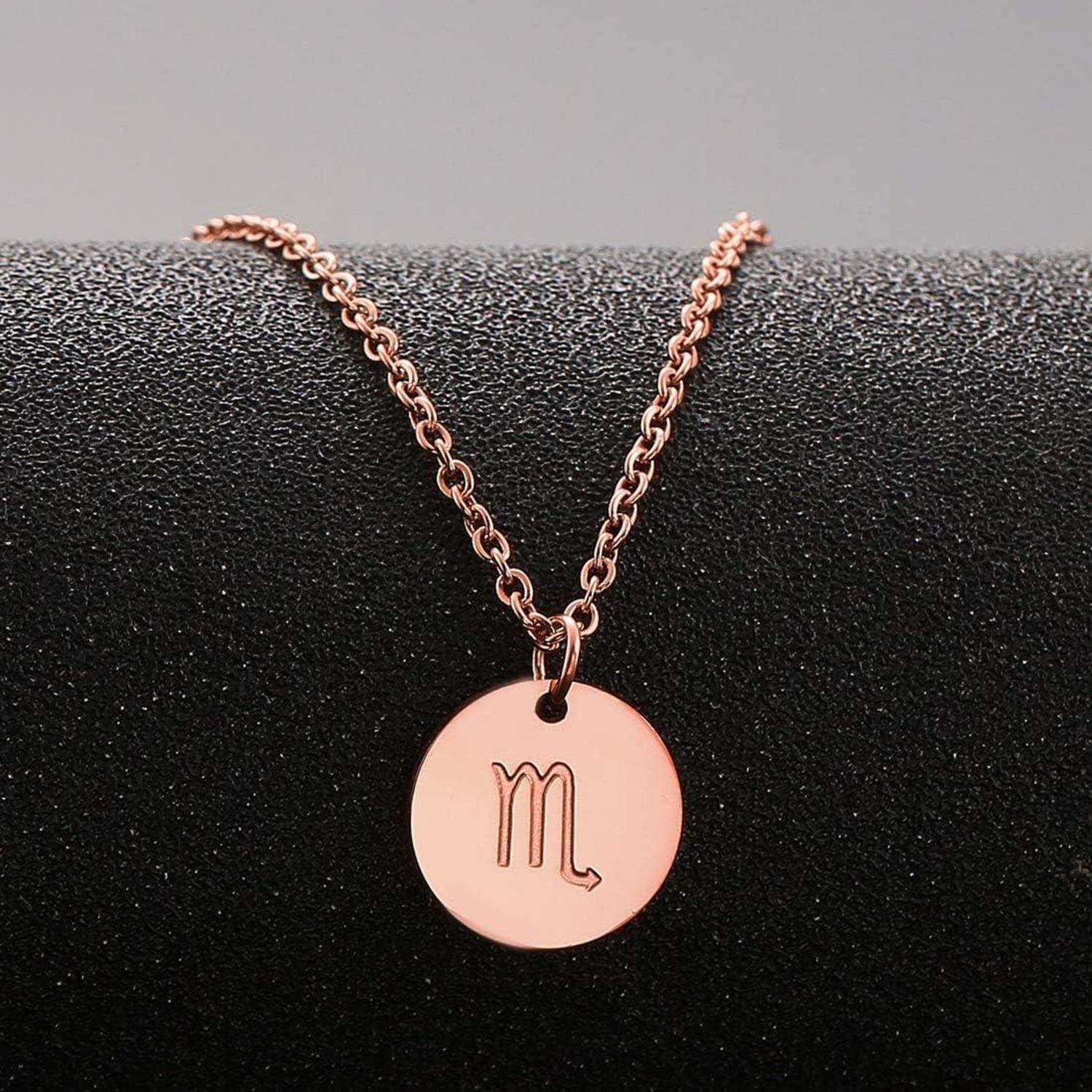 Sternzeichen Kette Skorpion Roségold Horoskop Damen Geburtstagsgeschenk