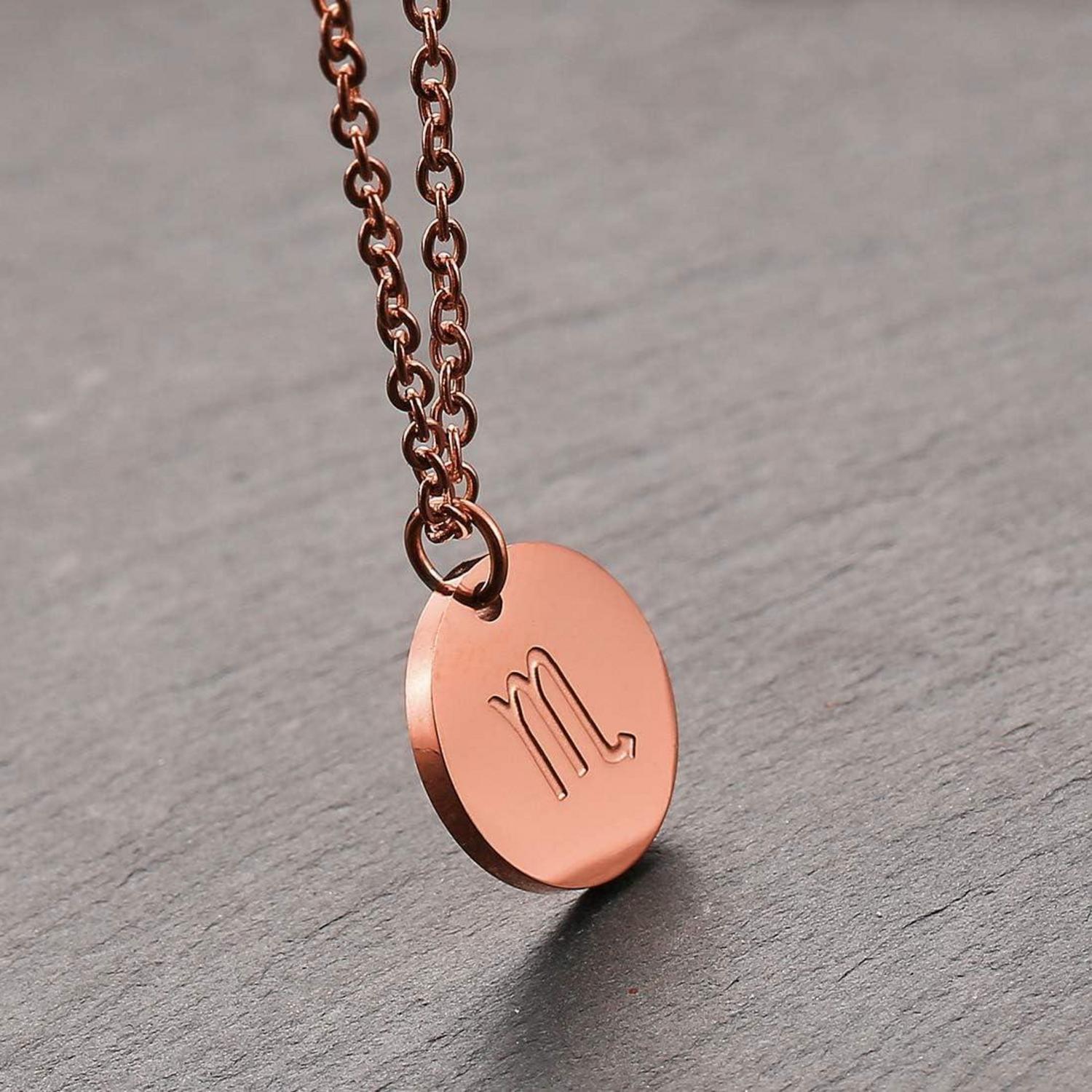 Sternzeichen Kette Skorpion Gold Rosegold Damen Horoskop Mutter Tochter