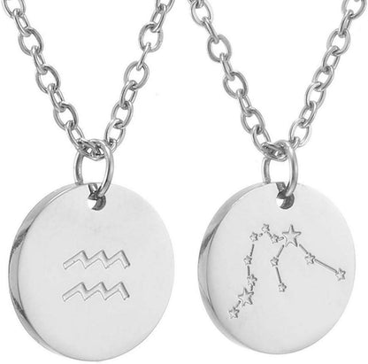 Sternzeichen Kette Wassermann horoskop silber Edelstahl