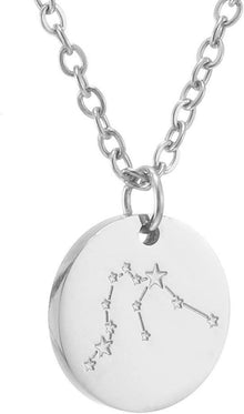 Sternzeichen Kette Wassermann Silber Edelstahl Geschenk