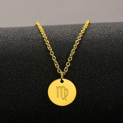 AFSTALR Sternzeichen Kette für Damen Gold Jungfrau Horoskop Mutter Tochter Freundinnen Geburtstagsgeschenk