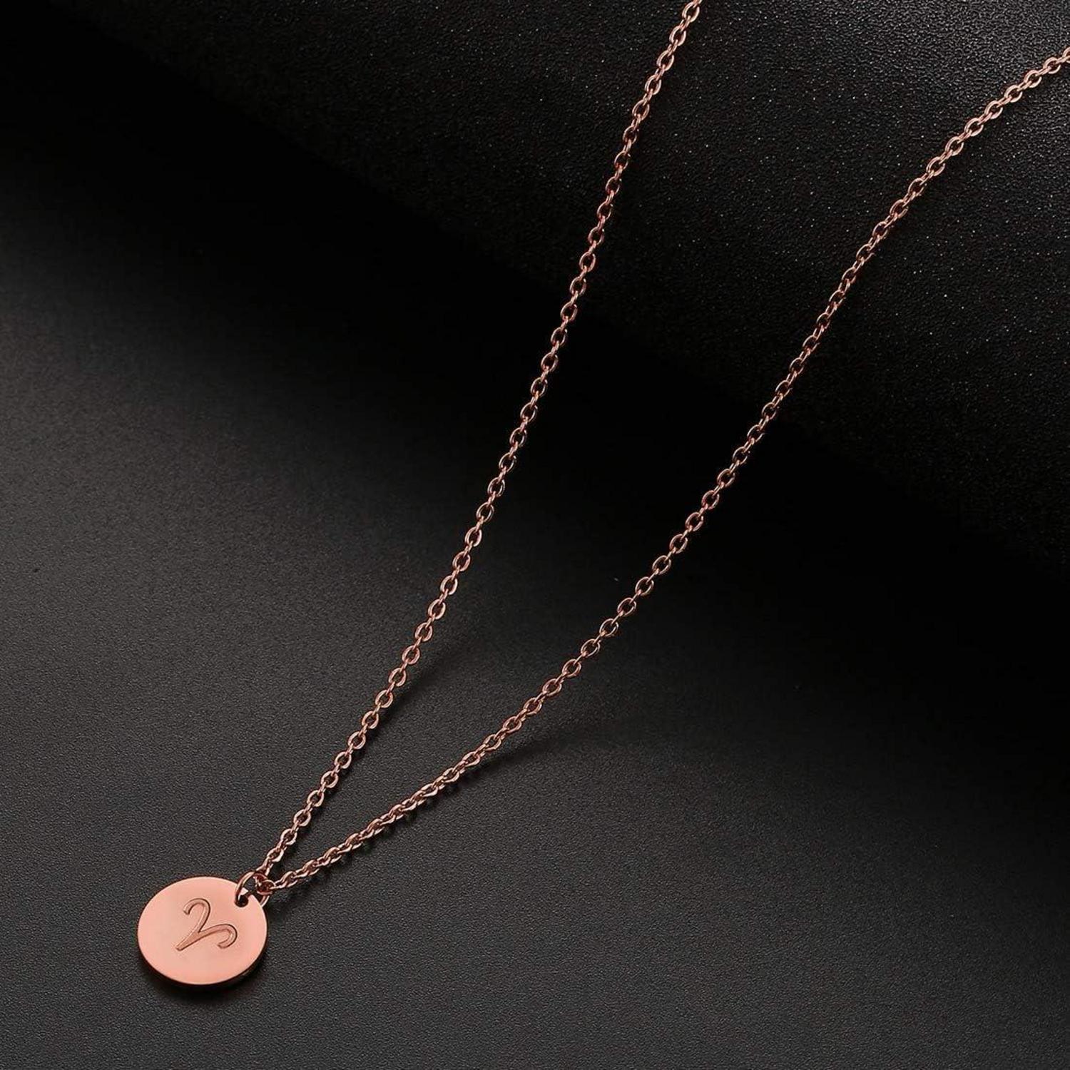 Damen Sternzeichen Halskette Gold Horoskop Widder Rosegold Silber