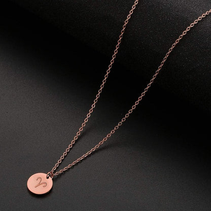 Damen Sternzeichen Halskette Gold Horoskop Widder Rosegold Silber
