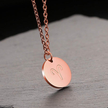 Damen Sternzeichen Halskette Gold Horoskop Widder Rosegold Silber