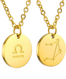 Sternzeichen Kette Gold Waage - Horoskop Geschenk für Damen
