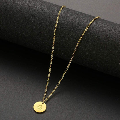 AFSTALR Waage Sternzeichen Kette Gold Horoskop Damen Gold-Rosegold-Silber