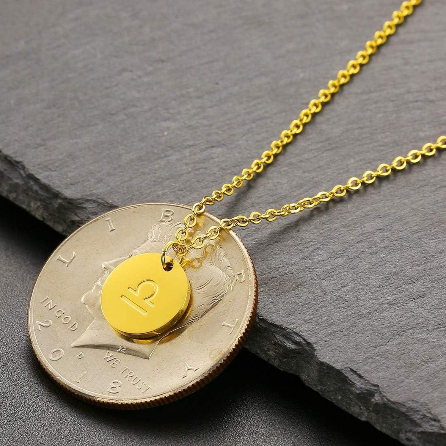 Sternzeichen Kette Gold Waage Damen Horoskop Geburtstagsgeschenk