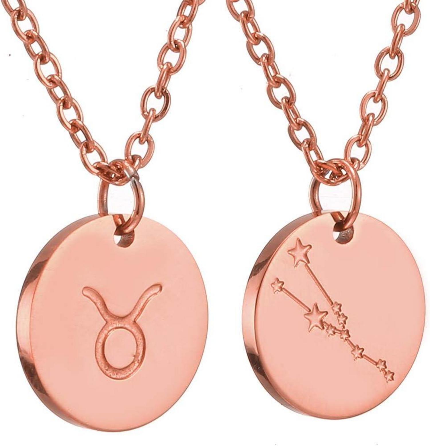 Sternzeichen Kette Gold Horoskop Mutter Tochter Freunde Stier