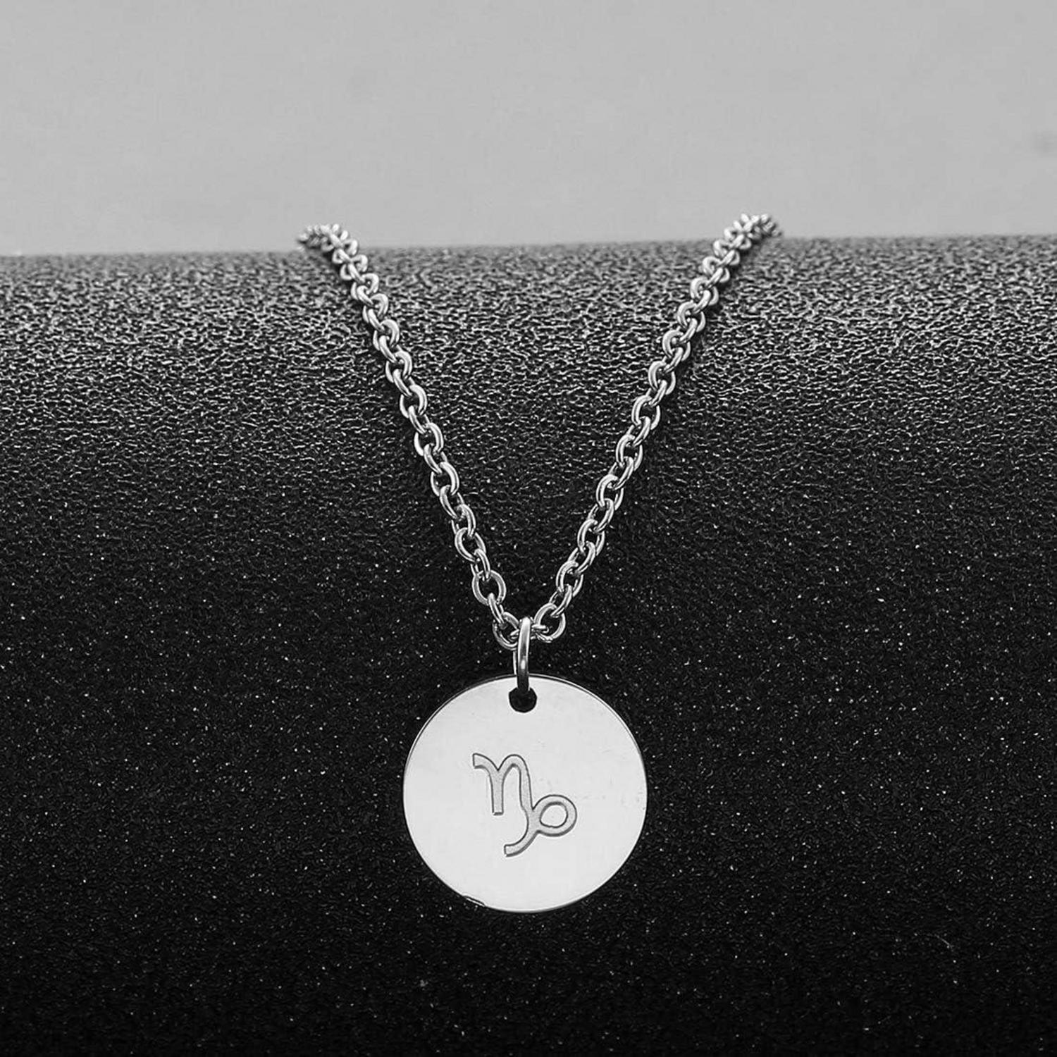 AFSTALR Sternzeichen Kette Gold Silber Steinbock Horoskop Damen Mutter Tochter Freundin Geburtstagsgeschenk