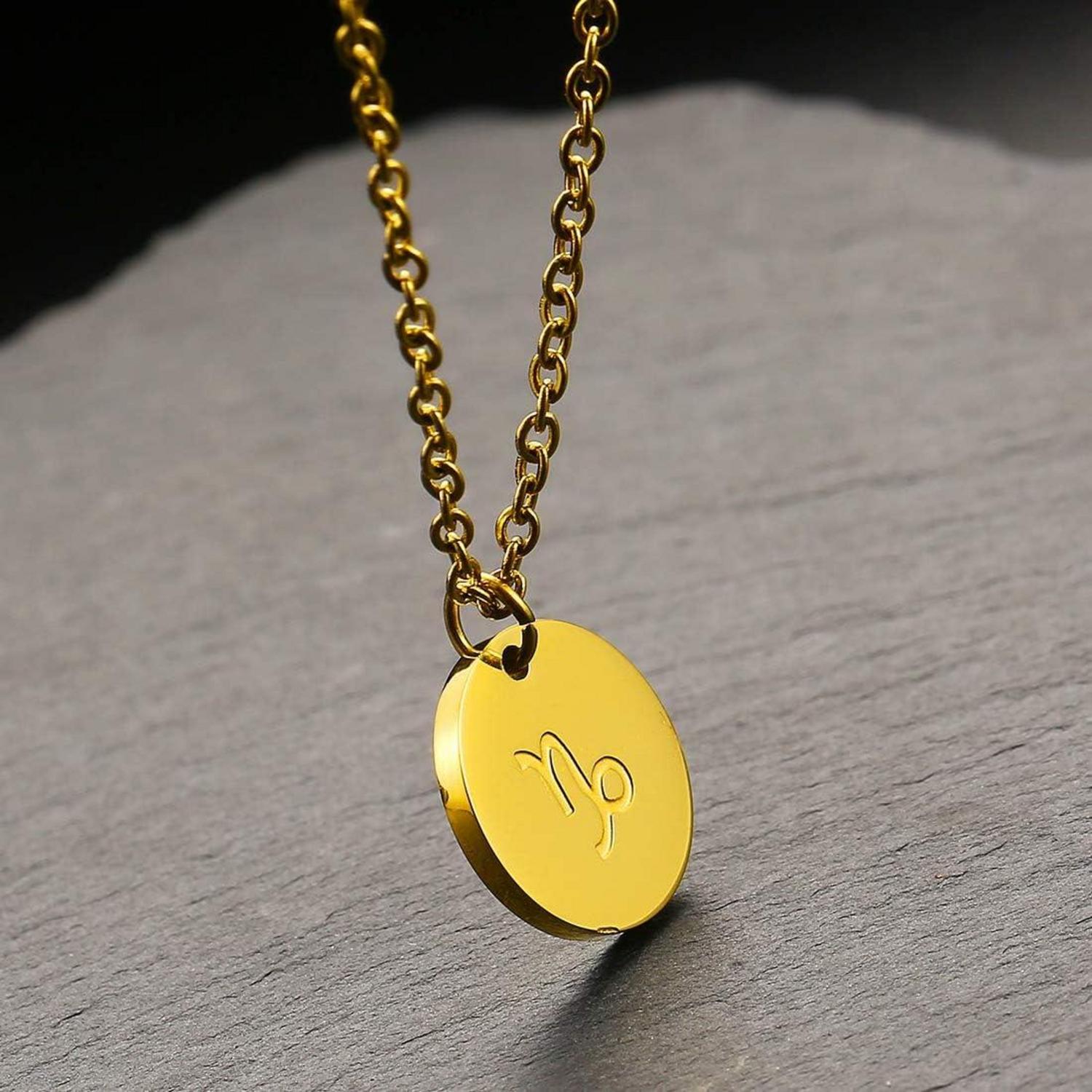Damen Sternzeichen Kette Gold Steinbock Horoskop Mutter Tochter Freunde