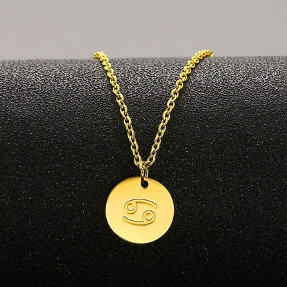 AFSTALR Sternzeichen Kette Gold Krebs Horoskop Damen Geburtstagsgeschenk