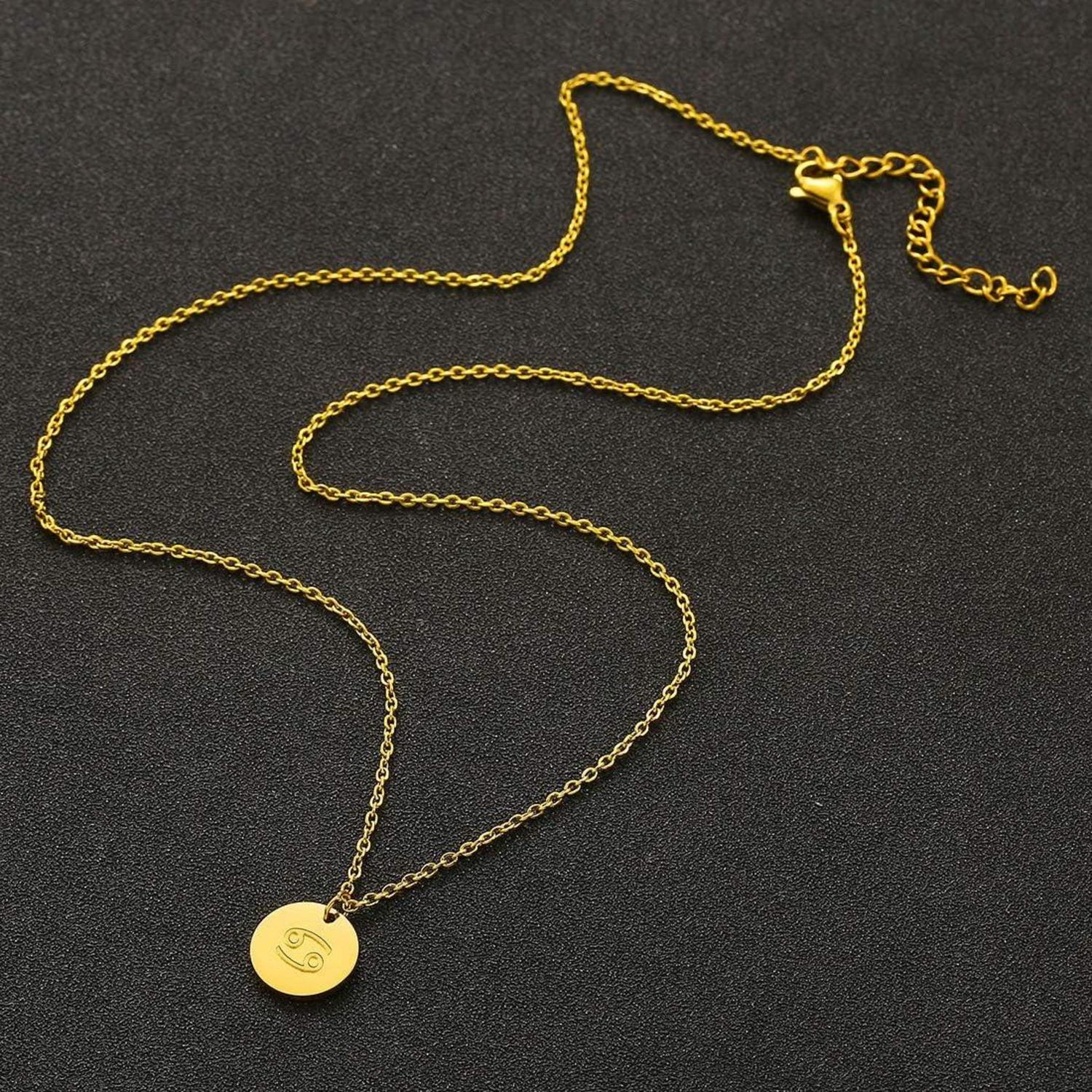 Sternzeichen Kette Gold Krebs Horoskop Damen Geburtstagsgeschenk