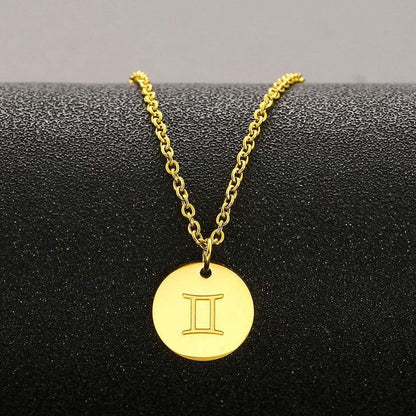 Sternzeichen Kette Gold Zwilling AFSTALR horoskopische Halskette Frau Freundin Mutter Geburtstagsgeschenk