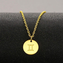 Sternzeichen Kette Gold Zwilling AFSTALR horoskopische Halskette Frau Freundin Mutter Geburtstagsgeschenk