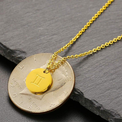 Sternzeichen Kette Gold Zwilling AFSTALR horoskopische Halskette Frau Freundin Mutter Geburtstagsgeschenk
