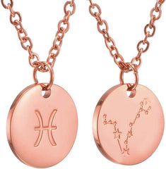 Sternzeichen Kette Gold Horoskop Mutter Tochter Geschenk Fische