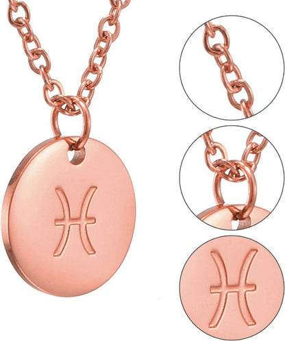 Sternzeichen Kette Gold Horoskop Mutter Tochter Geschenk Fische